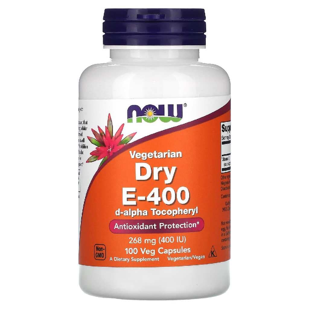 Dry E-400 نباتي، 268 ملجم (400 وحدة دولية) ، 100 كبسولة نباتية